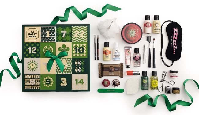 calendarios de adviento  the body shop